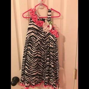 Rare Editions Zebra Print Dress